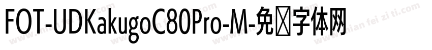 FOT-UDKakugoC80Pro-M字体转换