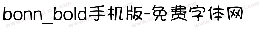 bonn_bold手机版字体转换
