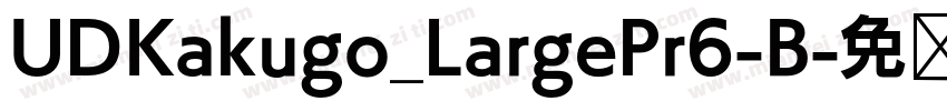 UDKakugo_LargePr6-B字体转换