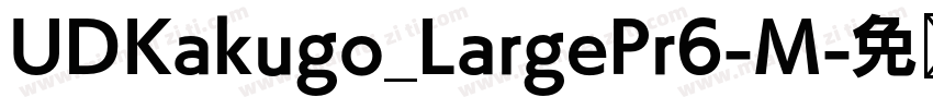 UDKakugo_LargePr6-M字体转换