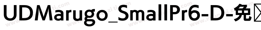 UDMarugo_SmallPr6-D字体转换