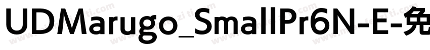 UDMarugo_SmallPr6N-E字体转换