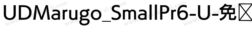 UDMarugo_SmallPr6-U字体转换