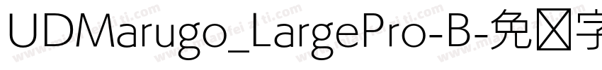 UDMarugo_LargePro-B字体转换