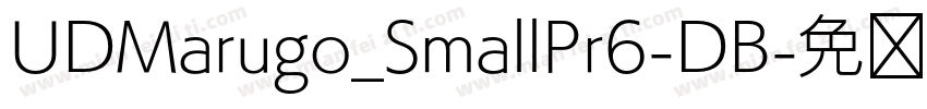 UDMarugo_SmallPr6-DB字体转换