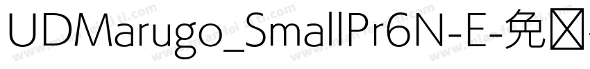 UDMarugo_SmallPr6N-E字体转换