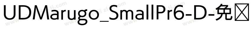 UDMarugo_SmallPr6-D字体转换