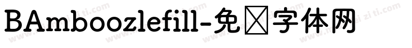 BAmboozlefill字体转换
