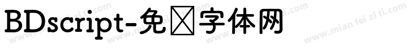 BDscript字体转换