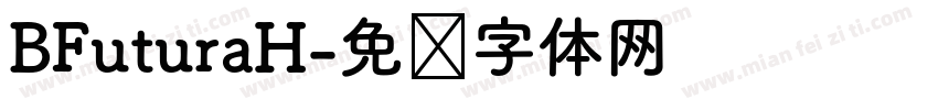 BFuturaH字体转换