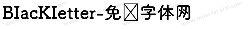 BIacKIetter字体转换