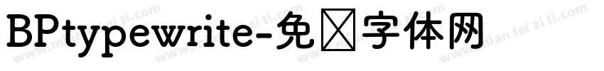 BPtypewrite字体转换