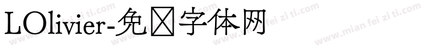 LOlivier字体转换
