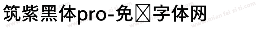 筑紫黑体pro字体转换