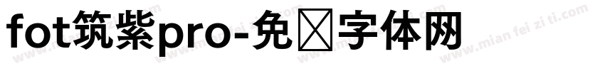 fot筑紫pro字体转换