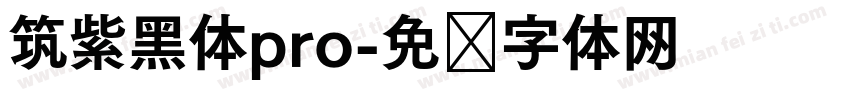 筑紫黑体pro字体转换