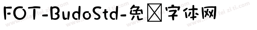 FOT-BudoStd字体转换