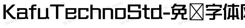 KafuTechnoStd字体转换