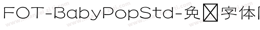 FOT-BabyPopStd字体转换