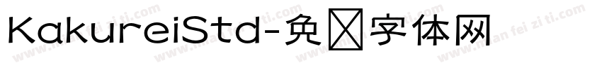 KakureiStd字体转换