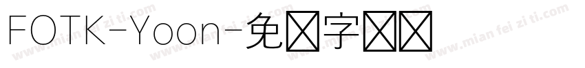 FOTK-Yoon字体转换