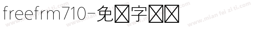 freefrm710字体转换