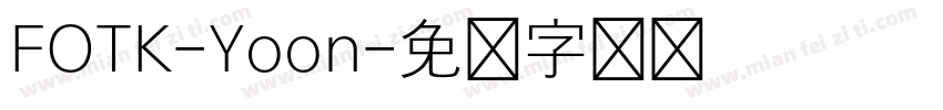 FOTK-Yoon字体转换