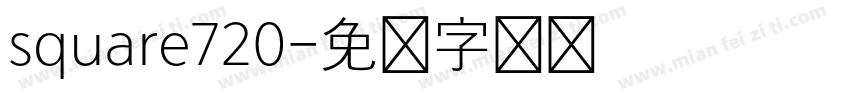 square720字体转换