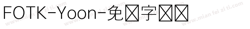 FOTK-Yoon字体转换