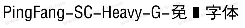 PingFang-SC-Heavy-G字体转换