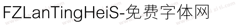 FZLanTingHeiS字体转换
