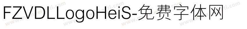 FZVDLLogoHeiS字体转换