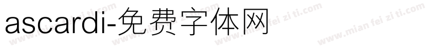 ascardi字体转换