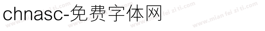 chnasc字体转换