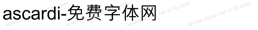ascardi字体转换