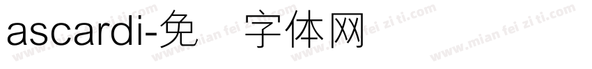 ascardi字体转换