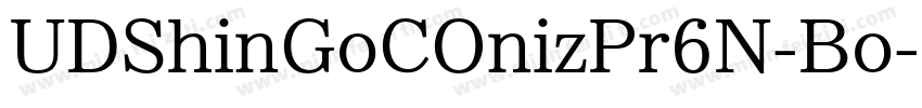 UDShinGoCOnizPr6N-Bo字体转换