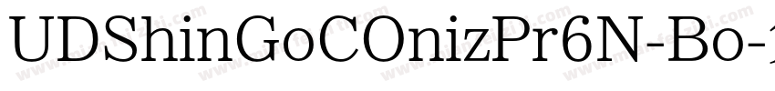 UDShinGoCOnizPr6N-Bo字体转换