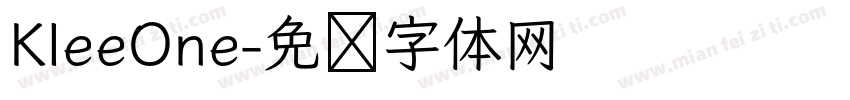 KleeOne字体转换