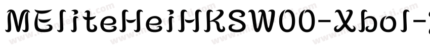 MEliteHeiHKSW00-Xbol字体转换