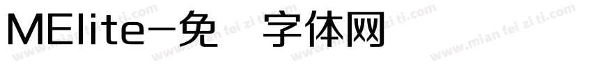 MElite字体转换