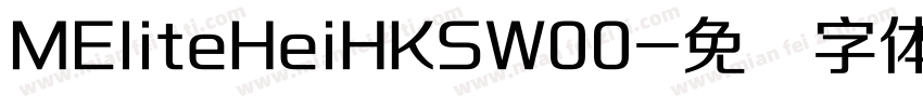 MEliteHeiHKSW00字体转换