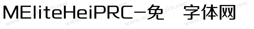 MEliteHeiPRC字体转换