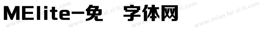 MElite字体转换