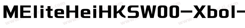 MEliteHeiHKSW00-Xbol字体转换