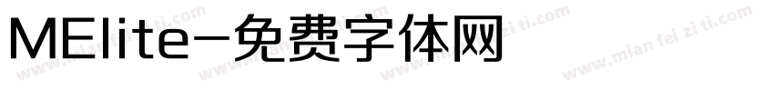 MElite字体转换