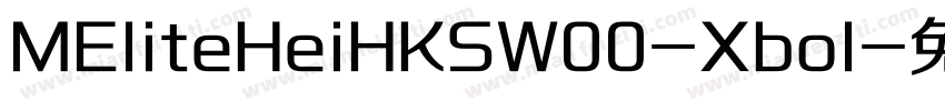 MEliteHeiHKSW00-Xbol字体转换