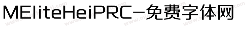 MEliteHeiPRC字体转换