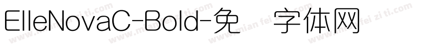 ElleNovaC-Bold字体转换