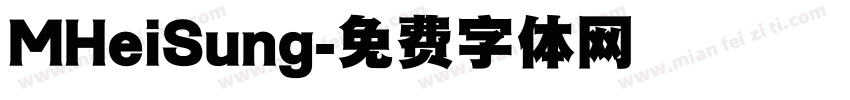 MHeiSung字体转换